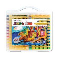 문교레일크레파스24색