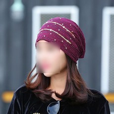 EV2531 히피스타일 레이스 쉬폰 패션 두건 모자