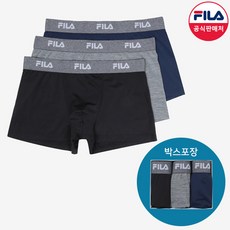 [공식] FILA 남성 드로즈 3매입 멜란지밴드 (FI4DRC6410M_BLK)