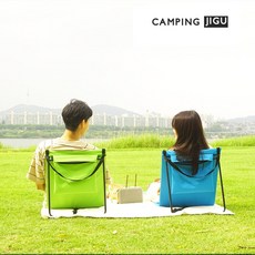 캠핑지구 등받이 피크닉 소풍 나들이 의자 등받이의자, 1개, 블루