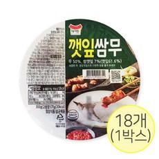 일미농수산 일가집 깻잎쌈무300g x 18팩 1박스, 18개, 300g