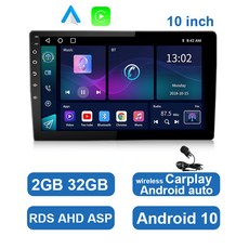 카플레이모니터 차량용모니터 ESSGOO 범용 멀티미디어 플레이어 DSP AM RDS AHD GPS 와이파이 자동 라디오 안드로이드 7 9 10 인치 4G 64G 2 Din, 10inch 2 32GB MIC, 07 10inch 2 32GB MIC