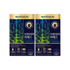 [본사출고] 뉴트리원 포스파티딜세린 식약처인증 인지력 개선 식물성캡슐 은행잎추출물 브레인알파피에스 활력환 기획세트, 2개, 30정