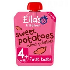 Ellas Kitchen 엘라스 키친 오가닉 처음 퓨레 고구마 아기 간식 이유식 파우치 4개월 이상 70g 8팩, 8개