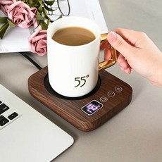 스마트 커피 머그잔 워머 타이머 포함 왁스 캔들 플레이트 자동 차단 기능이 있는 전기, 1개