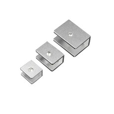 도어 10 개/몫 알루미늄 합금 옷장 캐비닛 유리 클램프 선반 지원 브래킷, [02] Small, 10개