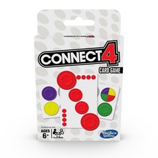미국 아마존 정품++ Hasbro Gaming Connect 4 카드 게임 2-4인용 10.2cm(4인치) A-로우 게임