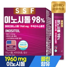 순수식품 미오이노시톨 98 콜린 1박스(30포) 엽산 비타민B12 B6 니코틴산아미드 판토텐산칼슘, 60g, 1개