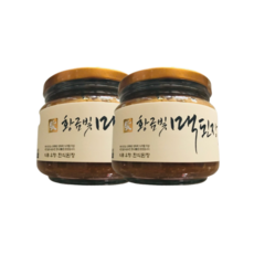 [전통식품] 한국맥꾸룸 전통 황금빛 맥된장500g 시골 재래식 한식 집 된장, 2개, 500g
