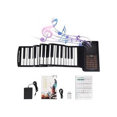 88 Key Keyboard Piano Roll Up Piano Electric Digital Piano Kids Hand Roll Piano For Kids Adults Gif, one option, one option, 1개