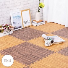 우드카페트 다다미 클렌징 매트 좌석시트 셀럽 떨어트림방지 편안한 유아용매트 다크나무무늬 버블 매트가능, C06-라이트-H29