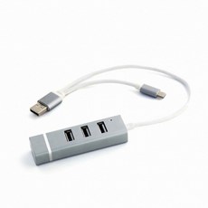 이지넷유비쿼터스 USB 2.0 Type C/A 4포트 OTG 허브 (NEXT-506OTG), 단일상품