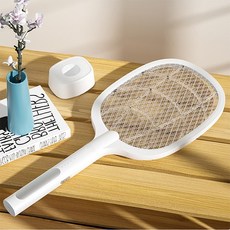 캠핑용 2in1 전기모기채 모스킬러 거치식 LED모기포집 핸드파리채 이중스위치 USB보조배터리충전사용, 투인원모스킬러