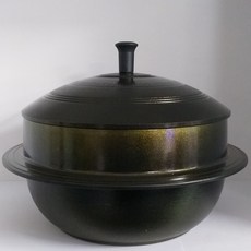 코코베네 다용도 멀티가마솥 세라믹코팅 24cm(대) 안타는 가마솥 스테인레스 내장형, 블랙, 24cm