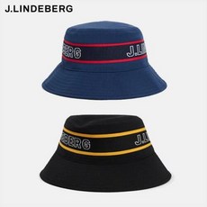 [제이린드버그] [J.LINDBERG] 남성 골프 모자 / 덴버 스트라이프 버킷햇 / G, 색상:JL네이비 / 사이즈:One Size