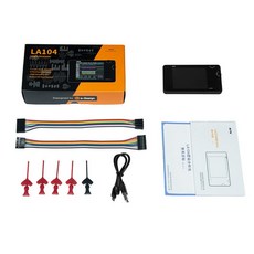 디지털 로직 분석기 LA104 USB 미니 4 채널 최대 샘플링 속도 내장 8MB 플래시 스토리지 2.8 인치 오실, 1개
