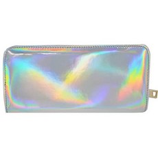 Rebecca US Rebecca 여성용 Hologram 칼라 레이저 지갑 칼라풀 카드 홀더 PU 가죽 롱 long Clutch PUrse (