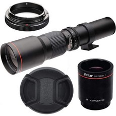 VCC 500mm1000mm f8 Manual Telephoto Lens for Nikon DF D40 D70 D80 D90D200D300D500 D600 D610 D700 D