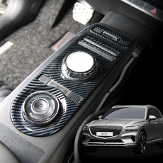 제네시스 GV70 전자다이얼 기어 패널 카본 몰딩 인테리어 커버 튜닝 자동차 차량 전용 스크래치 기스 방지 용품, 혼합색상, 도어캐치