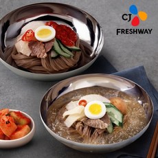 [CJ프레시웨이]평양냉면 25인분 /면 25팩+육수 10팩+비빔장 15팩, 3세트