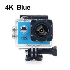 방수 스포츠 카메라 캠 및 흔들림 방지 오토바이 와이파이 사이클링 자전거 헬멧 4k 고화질 다이빙, 2) 4K Blue Version, 1개