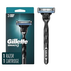 Gillette 맥h3 남성건강에 도움 면도기 핸들 그리고 블레이드 리필 1개 254114