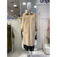 르샵 리버시블 에코밍크퍼 박시 무스탕 코트