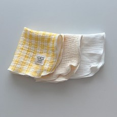 이중 요루 손수건 타올 브라운3장 SET 눈물닦이, 3개