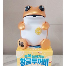 [두껍상회 정품] 진로이즈백 황금두꺼비 피규어 개업식 집들이 선물, 1개