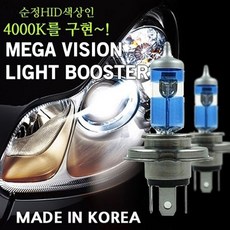 자동차 안개등 전조등 12V 4000K 메가비젼 2개 1세트, 9006타입