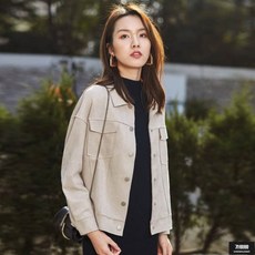 가바바 여성 라이더자켓 따듯한 스웨이드 가죽자켓 G56105