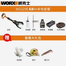 나무 가지치기 고지톱 미니 전동 전기톱 충전식전동톱, WG329E 4.0Ah 단일 전원 패키지