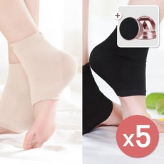 조혜련 풋패드 + 각질제거기 발 뒷꿈치 2종세트, 블랙, 5세트, 2개입