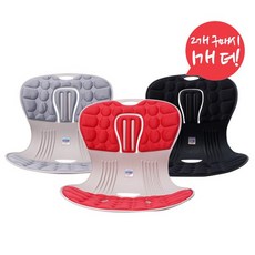2+1 카이로 핏 체어 자세교정 좌식 의자 허리 찜질팩구성, 그레이