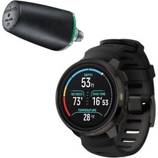 Suunto 순토 Ocean Dive Computer + Tank Pod Combo 훈련용 GPS 멀티스포츠 워치 수중 경로 추적 및 무선 탱크 압력 모니터, All Black - 순토pod