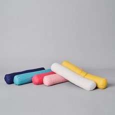 콤마씨 프리미엄 린넨 베베원기둥 쿠션, 오션블루