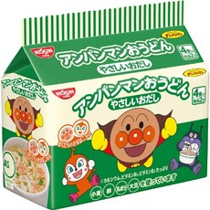 Nissin 닛신 앙팡만 호빵맨 우동 야사시이오다시 4식입 88g x 12개, 1세트