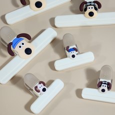 모드니상점 그로밋 밀봉 클립 과자 집게 2개, 소+대