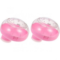 balacoo 햄스터 화장실모래 발라쿠 2pcs 욕실 변기 욕조 모래 목욕 작은 동물 집 용기 플라스틱 케이지 애완동물 Q1624494, 18X18X11CMx2pcs, Pinkx2pcs, 2개