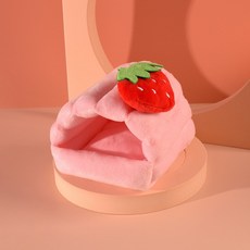 부드러운 코튼 겨울 햄스터 둥지 작은 동물 애완 케이지 해먹 기니피그 다람쥐 쥐 잠자는 침대 따뜻한 집, 01 1_01 L, 1개