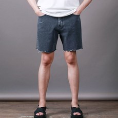 남자흑청반바지