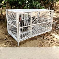 토끼 사육장 닭장 하우스 케이지 야외 병아리 양계장 울타리, 길이60x폭70x높이75cm(닭 3~5마리)