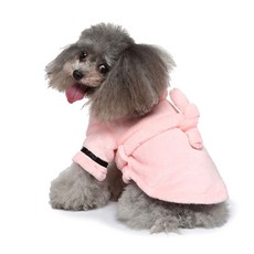 강아지 목욕 가운 목욕 타월 옷 통기성 강아지 목욕 가운 소형 중형 대형견을 위한 빠른 건조로 입기 쉬운, PK, L, 1개