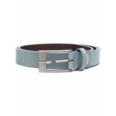 Corneliani 메탈릭 가죽 버클 벨트