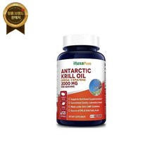 NusaPure 남극 크릴 오일 1회 제공량 2000mg | 소프트젤 120개 오메가-3 EPA/DHA