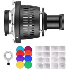 옵티컬 스누트 라이트닝 카메라 고보 Andoer Bowens Mount Optical Snoot Conical Focalize Condenser Art Special Effec, 옵티컬 스누트 라이트닝 카메라 고보 Andoer Bow, 1개