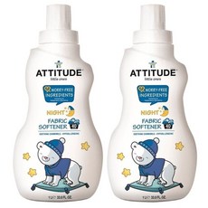 ATTITUDE 애티튜드 섬유유연제 33.8oz (1L) 2개 Little Ones Night Fabric Softener, 1개