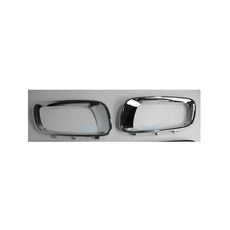 파제로 V70 MR388019 크롬 프론트 라이트 커버 블랙 안개등 몬테로 2001-2003 쇼군 V60 용 1 개 또는 2, chrome 2