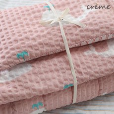 [현대백화점][리틀아카이브][크레므앙팡] 두두 프로모달 워싱 겹이불베개세트 BS, 없음