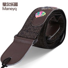 others 만 르 악기 (Maney q) 기타 멜빵 민요 플러스 면 어깨 끈 일 렉 트 로 닉 베이스 크로스 소 가죽 헤드 두 꺼 운 부품 스 리 플